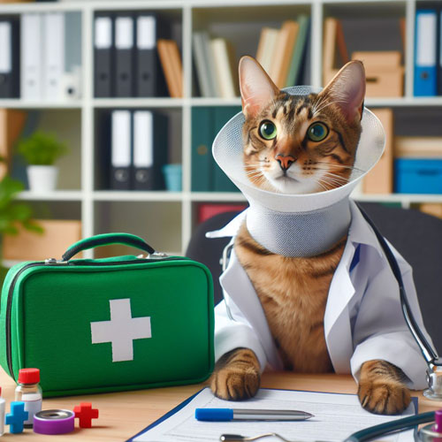 The Importance Of An Elizabethan Collar For A Savannah Cat After Surgery Or Injury