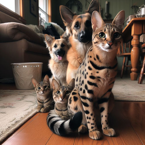 Navigating the Wild Within: Unraveling the Social Dynamics of Savannah Cats